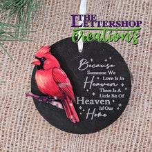 Load image into Gallery viewer, Someone We Love is in Heaven Memorial ornament