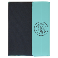 Load image into Gallery viewer, Leatherette/Canvas Portfolio with Notepad - 7" x 9"