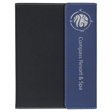 Load image into Gallery viewer, Leatherette/Canvas Portfolio with Notepad - 7" x 9"