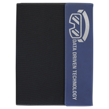 Load image into Gallery viewer, Leatherette/Canvas Portfolio with Notepad - 9 1/2" x 12"