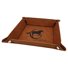 Load image into Gallery viewer, Leatherette Valet Tray - 9" x 9"