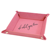 Load image into Gallery viewer, Leatherette Valet Tray - 9" x 9"
